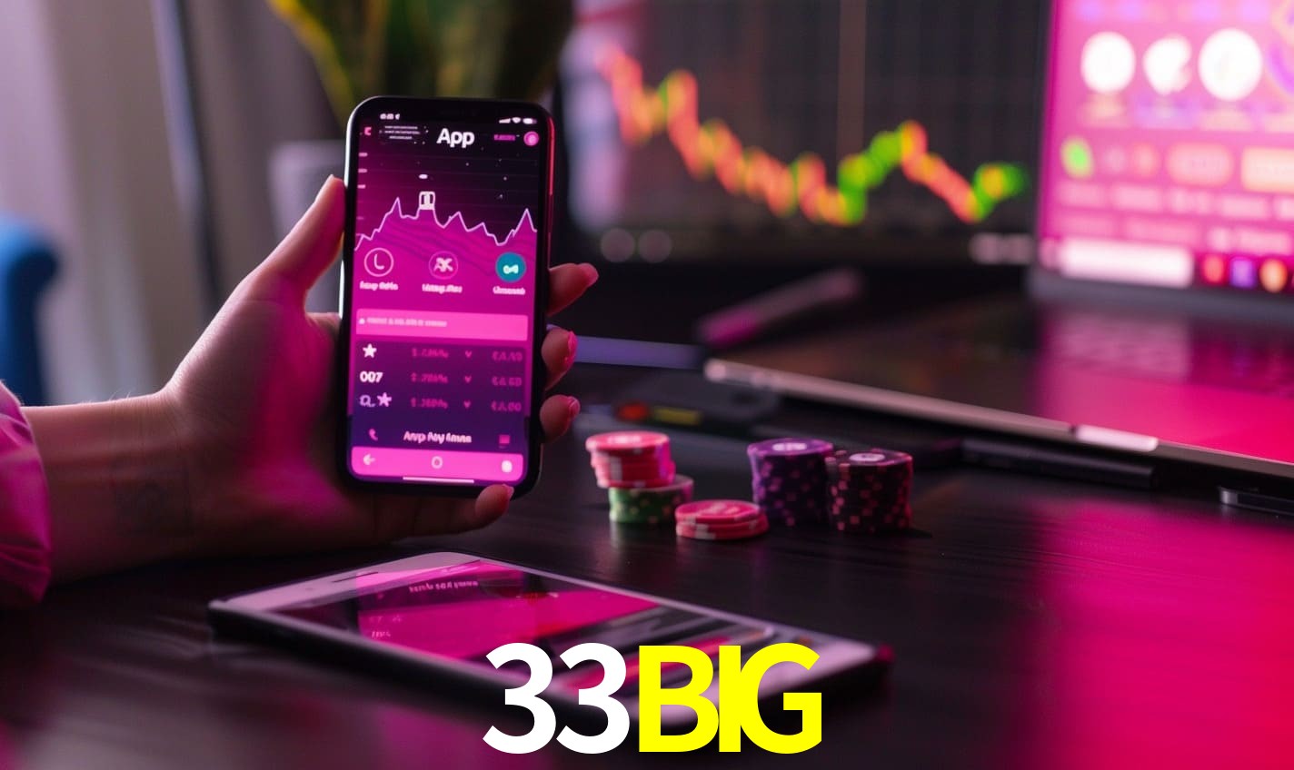 Comparação APP mobile vs versão web da 33BIG